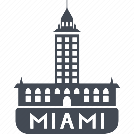 Miami, hotel, building, service icon - Download on Iconfinder