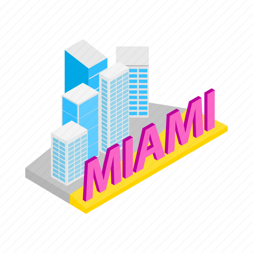Building, city, cityscape, isometric, miami, skyline, skyscraper icon - Download on Iconfinder