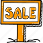 online, sales, shop, sign, vector, illustration, concept, sale board 