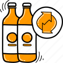 recycle, recycling, plastic, bottle, vector, illustration, concept
