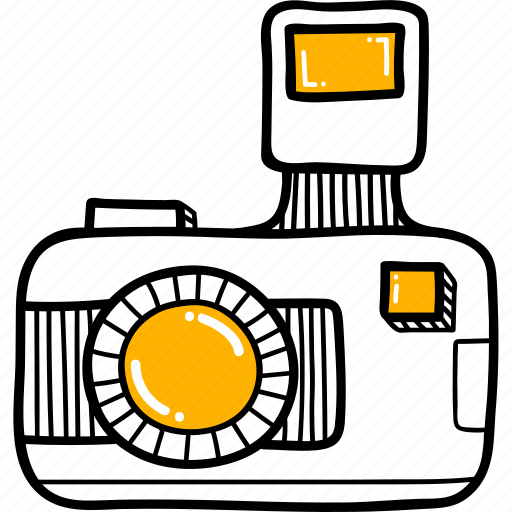 Camera, photography, photo, image, picture, digital media, record illustration - Download on Iconfinder