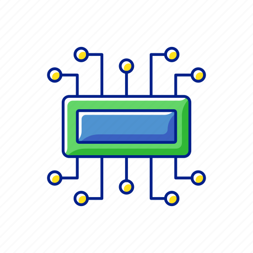 Microcontroller, small computer, semiconductor, circuit chip icon - Download on Iconfinder
