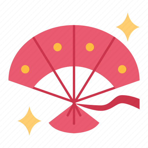 Fan, hand fan, paper fan, uchiwa, traditional, chinese fan, hand tool icon - Download on Iconfinder