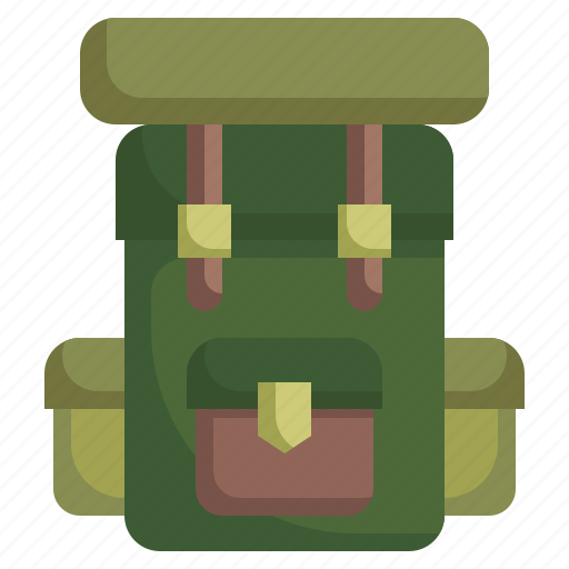 Backpack, soldier, hiking, war, army icon - Download on Iconfinder