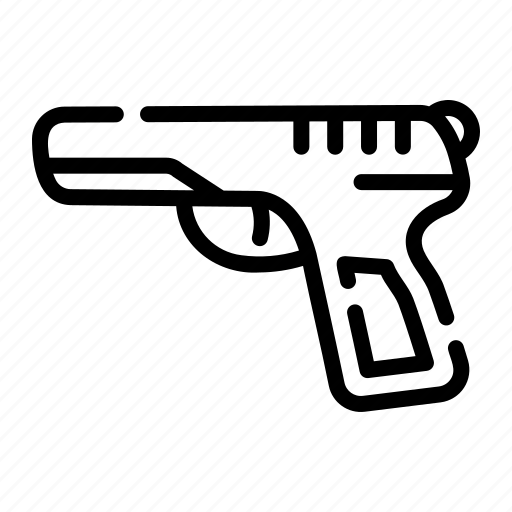 Gun, weapon, shooting, criminal, police, army, military icon - Download on Iconfinder