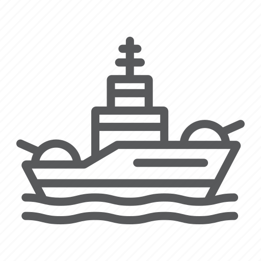 Army, battleship, military, navy, sea, transport, warship icon - Download on Iconfinder
