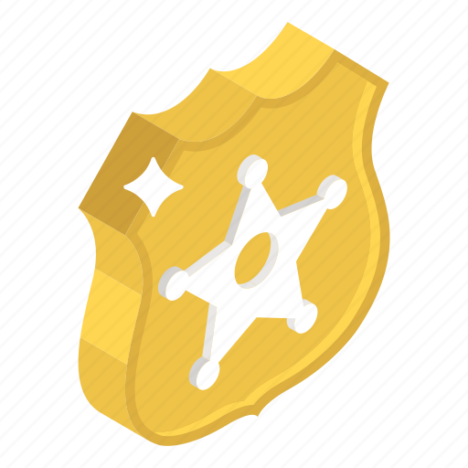 Police badge, police ranking, security badge, sheriff badge, star shield icon - Download on Iconfinder
