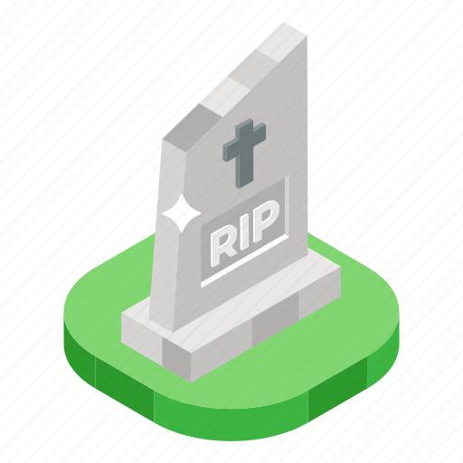 Gravestone, headstone, rip, stone, tombstone icon - Download on Iconfinder