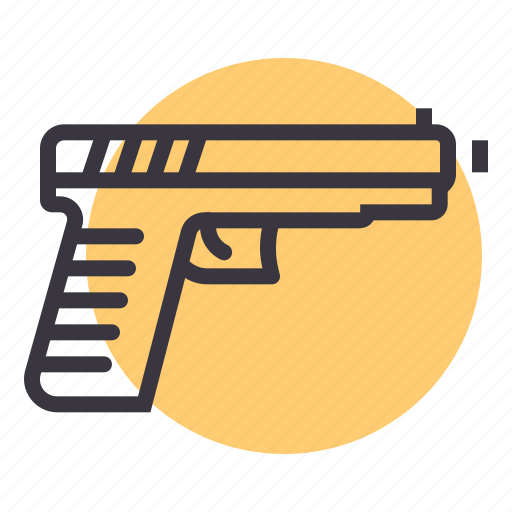 Army, bullet, gun, pistol, police, shoot, war icon - Download on Iconfinder
