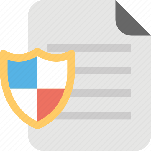 Confidential information, data protection, document protection, document shield, file security icon - Download on Iconfinder
