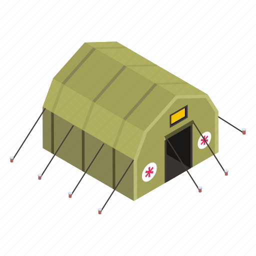 Military camp, army tent, outdoor accommodation, refugee camp, campsite icon - Download on Iconfinder