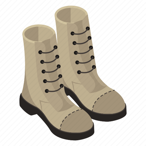 Military boots, army boots, soldier boots, high boots, camping boots icon - Download on Iconfinder
