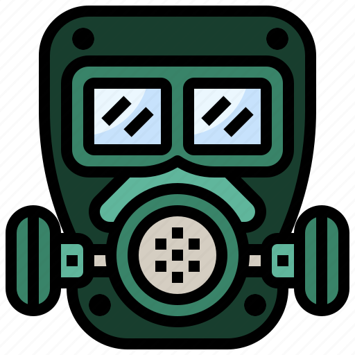 Biological, chemical, gas, mask, miscellaneous, respirator, weapon icon - Download on Iconfinder