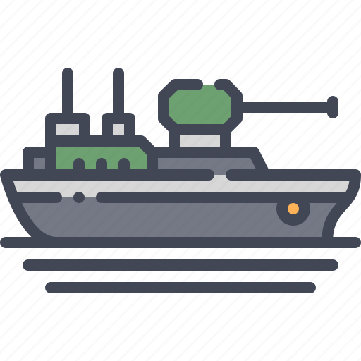 Navy, railgun, ship, vessel, weapon icon - Download on Iconfinder