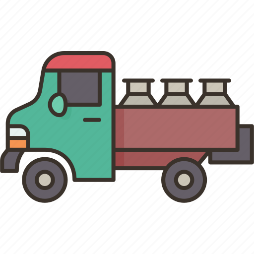 Truck, milk, deliver, transport, farm icon - Download on Iconfinder