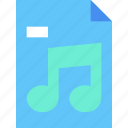 music file, audio, sound, document, file, file type, file format, file extension