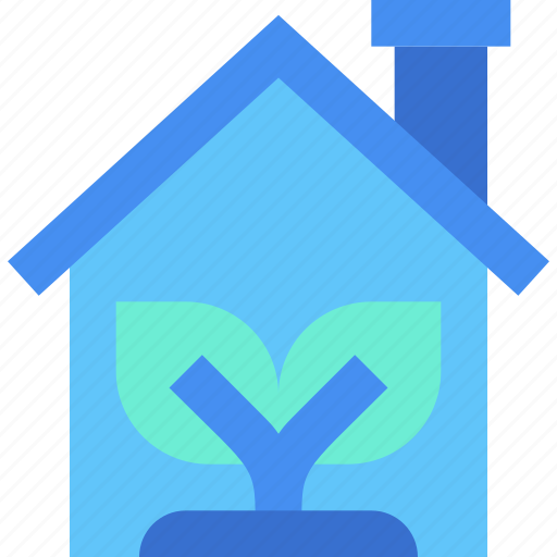 Green house, home, building, estate, property, ecology, eco icon - Download on Iconfinder