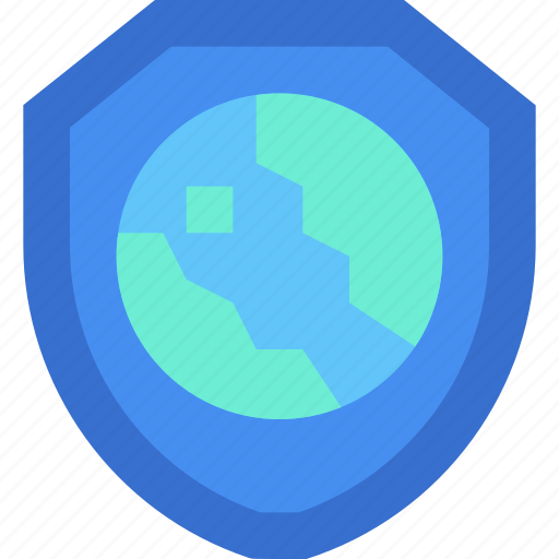 Protection, shield, security, world, earth, ecology, eco icon - Download on Iconfinder
