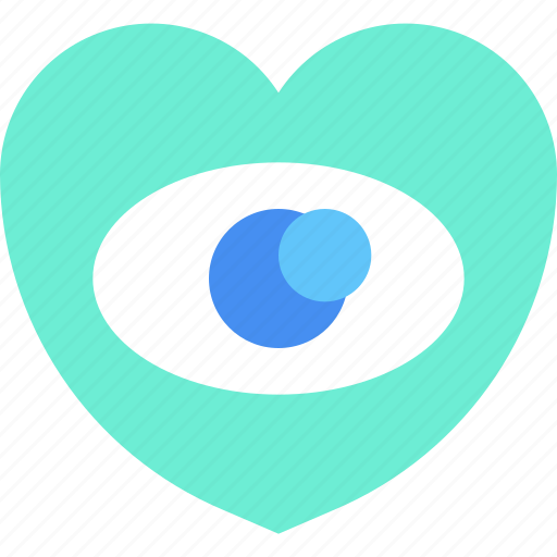 Eye, view, attraction, love sign, loving, love, heart icon - Download on Iconfinder