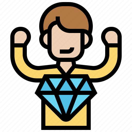 Businessman, diamond, mind, perfection, successful icon - Download on Iconfinder