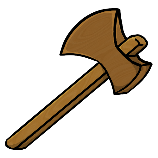 wooden, axe 