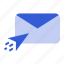email, message, paper plane, send 