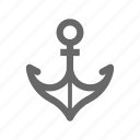 anchor, boat, cruise, sail, ship, transport