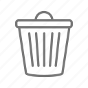 bin, can, clean, throw away, trash, garbage