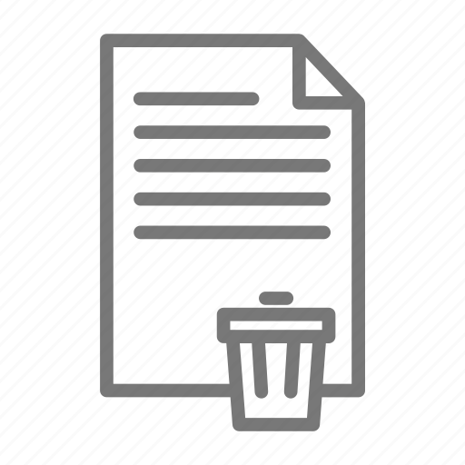 Delete, document, file, page, trash, trash file, trash document icon - Download on Iconfinder