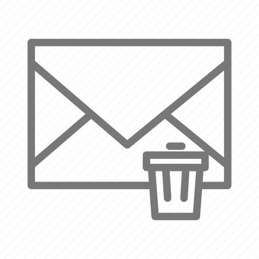 Delete, document, email, file, trash, detele email, trash email icon - Download on Iconfinder