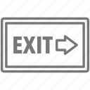 drive, exit, sign, arrow, exit sign, exit arrow