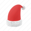santa, hat, gift, christmas, winter, xmas, box 