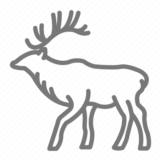 Animal, antlers, deer, elk, herd, national park icon - Download on Iconfinder