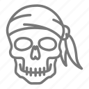 pirate, skull, skeleton