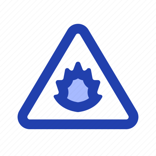 Explode, zone, mining, triangle icon - Download on Iconfinder