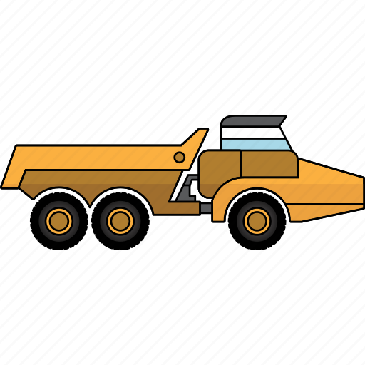 Articulated, construction, earth mover, mining, mining vehicles, equipment, machinery icon - Download on Iconfinder