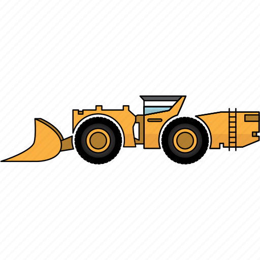 Construction, earth mover, hard, mining, mining vehicles, rock, underground icon - Download on Iconfinder