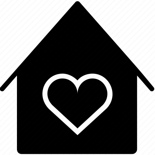 Building, heart, home, house, like, love, property icon - Download on Iconfinder