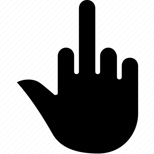 Finger, fingers, gesture, gestures, hand, middle finger, up icon - Download on Iconfinder