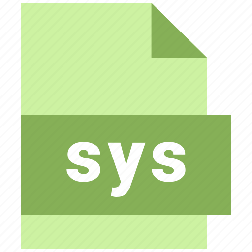 Misc file format, sys icon - Download on Iconfinder