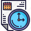 calendar, clock, document, event, file, management, time 