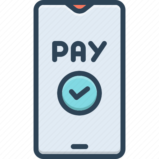 Digital, emolument, mobile banking, mobile payment, online, pay icon - Download on Iconfinder