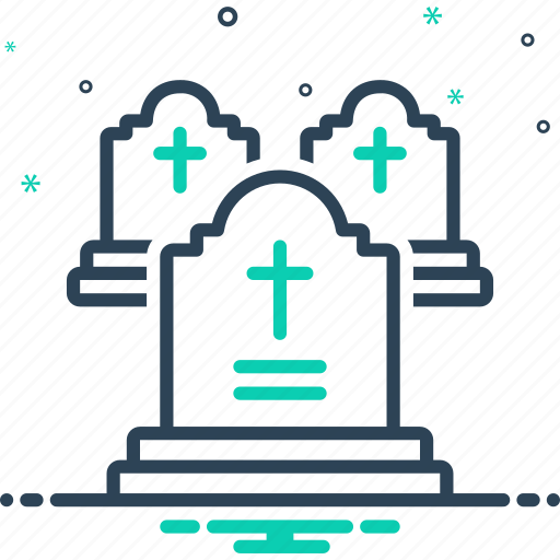 Cemetery, death, funeral, grave, gravestone, graveyard, tombstone icon - Download on Iconfinder