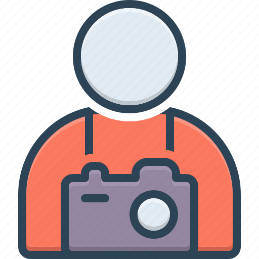 Camera, cameraman, flash, journalist, people, photographer, profession icon - Download on Iconfinder