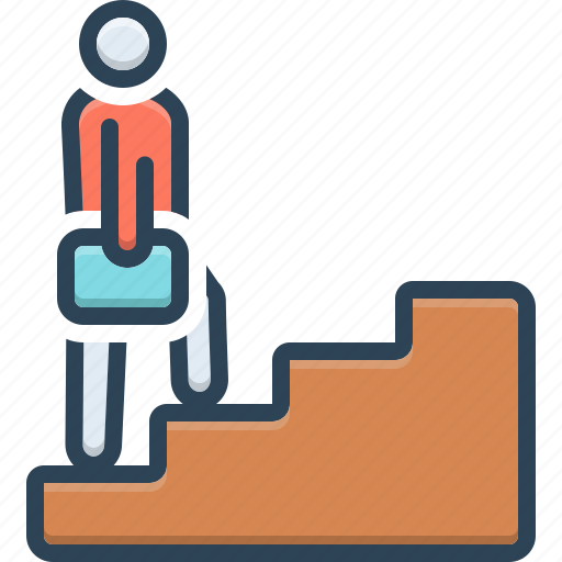 Business, climb, ladder, staircase, step, tread of steps, walking icon - Download on Iconfinder