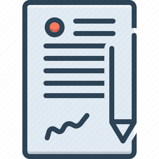Agreement, appendage, contract, contracting, guarantee, long term contract, pledge icon - Download on Iconfinder