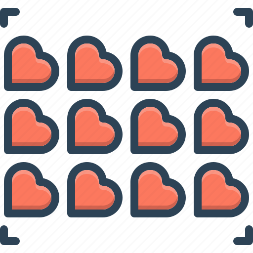 Decoration, group, heart, minority, motif, pattern, social icon - Download on Iconfinder