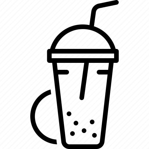 Beverage, blended, cocktail, editable, milk, protein, shake icon - Download on Iconfinder