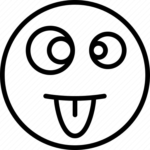 Brainsick, crazy, emoji, insane, mad, silly, wacky icon - Download on Iconfinder