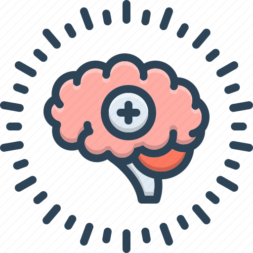 Positive, think, brain, head, people, psychology, concept icon - Download on Iconfinder